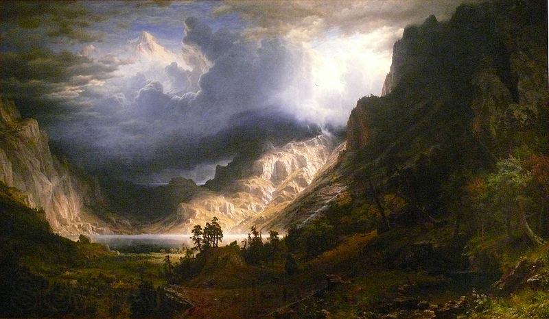 Albert Bierstadt A Storm in the Rocky Mountains